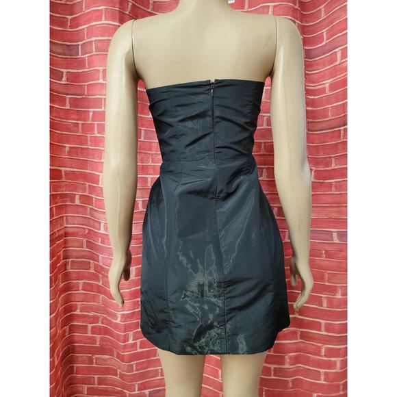 Alice + Olivia Black Strapless Size S Women's Mini Dress #CB2 - Picture 4 of 9